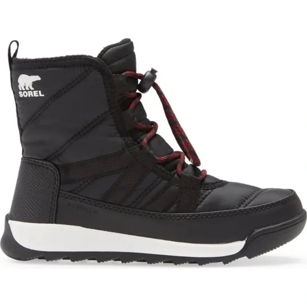 Sorel Whitney II Waterproof Insulated Kids Snow Boots Black Winter Little Kid 10